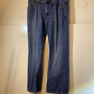 Levi Strauss 527 Mens jeans 33 x 30 Low Boot Cut, Like New, manufactured fray